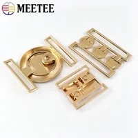1/2/3/4/5Pcs Metal Belt Buckle Women Coat Decorative Clasp OverCoat Button Garment Hook Buckles DIY Bags Replacement Accessories 5