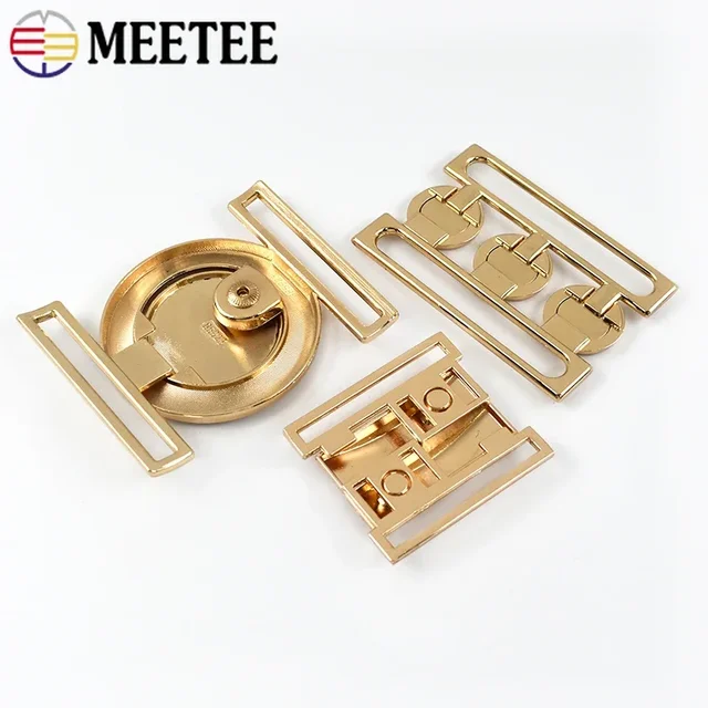 1/2/3/4/5Pcs Metal Belt Buckle Women Coat Decorative Clasp OverCoat Button Garment Hook Buckles DIY Bags Replacement Accessories 5