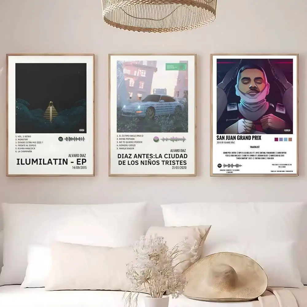 شعبية المغني مغني الراب ألفارو دياز ملصق جودة عالية النوم غرفة المعيشة الجمالية الجدار الديكور اللوحة ملصقات هدية