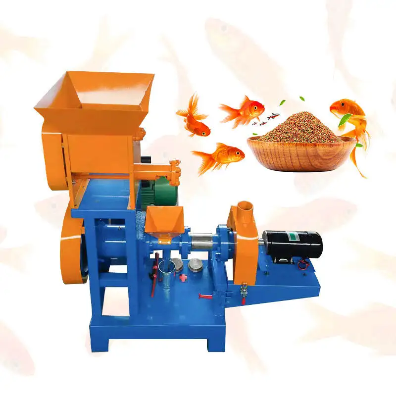 Animal Pet Process Extruder Mill Catfish Small Make Food Manufacturing Float Pellet Fish Feed Machine