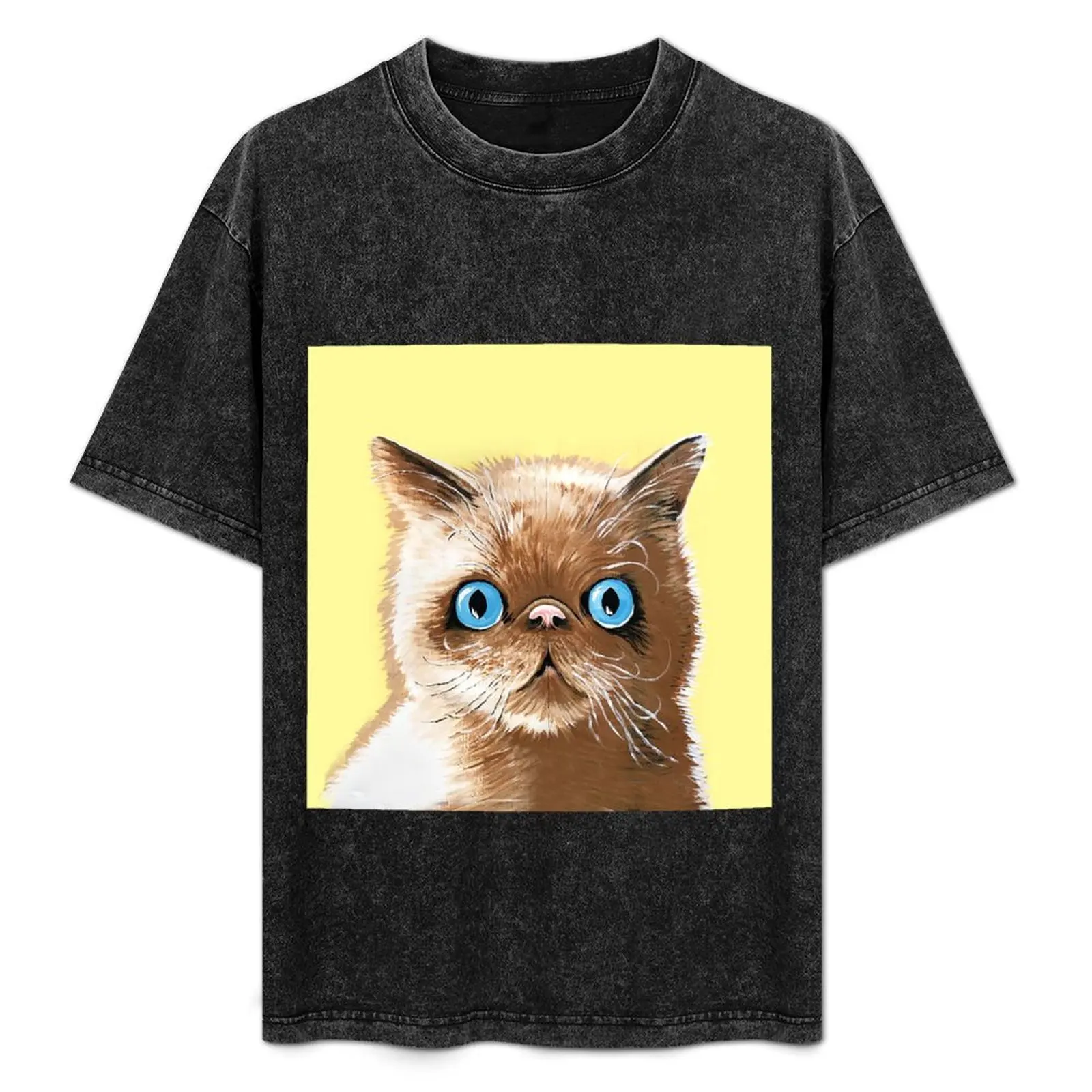 

Gritty City Kitty T-Shirt Basic Solid Color Short Sleeve T-Shirt