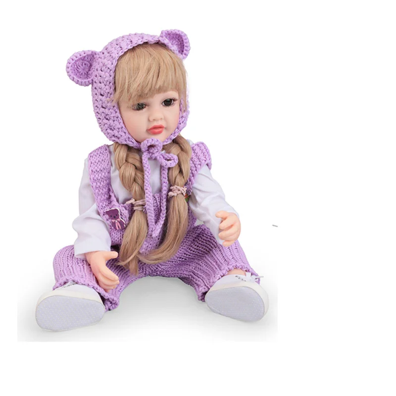 TOYLINX realistische herboren babymeisjespoppen, levensecht pasgeboren zacht vinyl stoffen lichaam met premium feedkit cadeauset voor kinderen