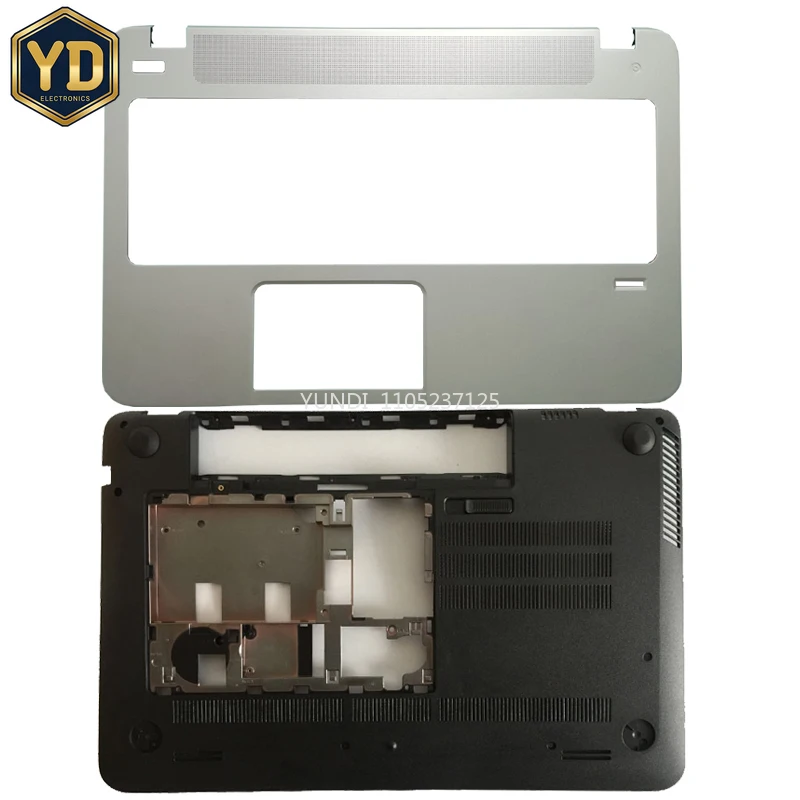 YD NEW For HP For Envy 15-J 15-J000 15-J100 laptop Palmrest COVER silver/Laptop Bottom Base Case Cover black