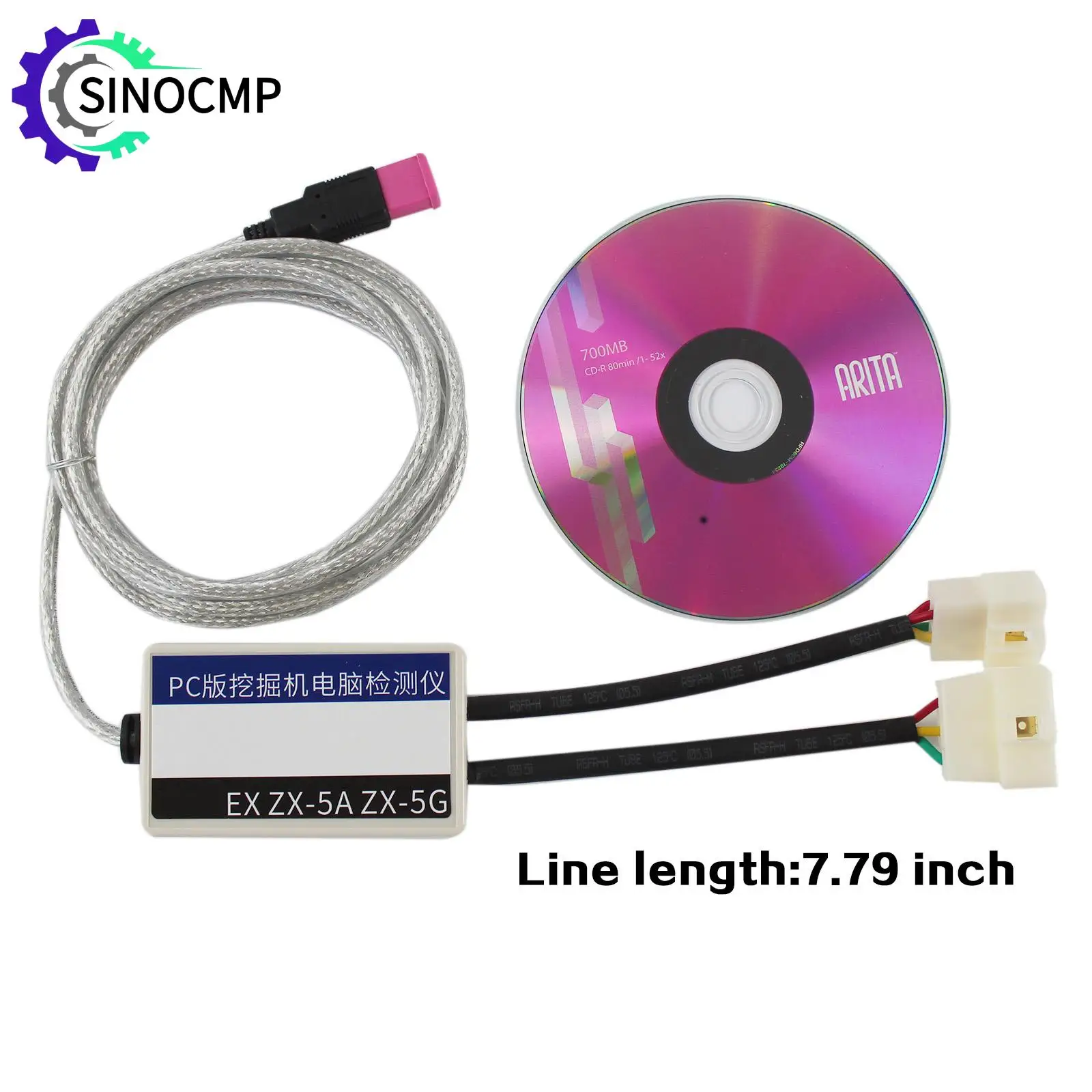Excavator EX PC Series ZX Diagnostic Tool for Hitachi EX-2/3/5 ZX-1/3 John DEERE JD240DLC-3 JD350LC-3 Car Repair Diagnostic Tool