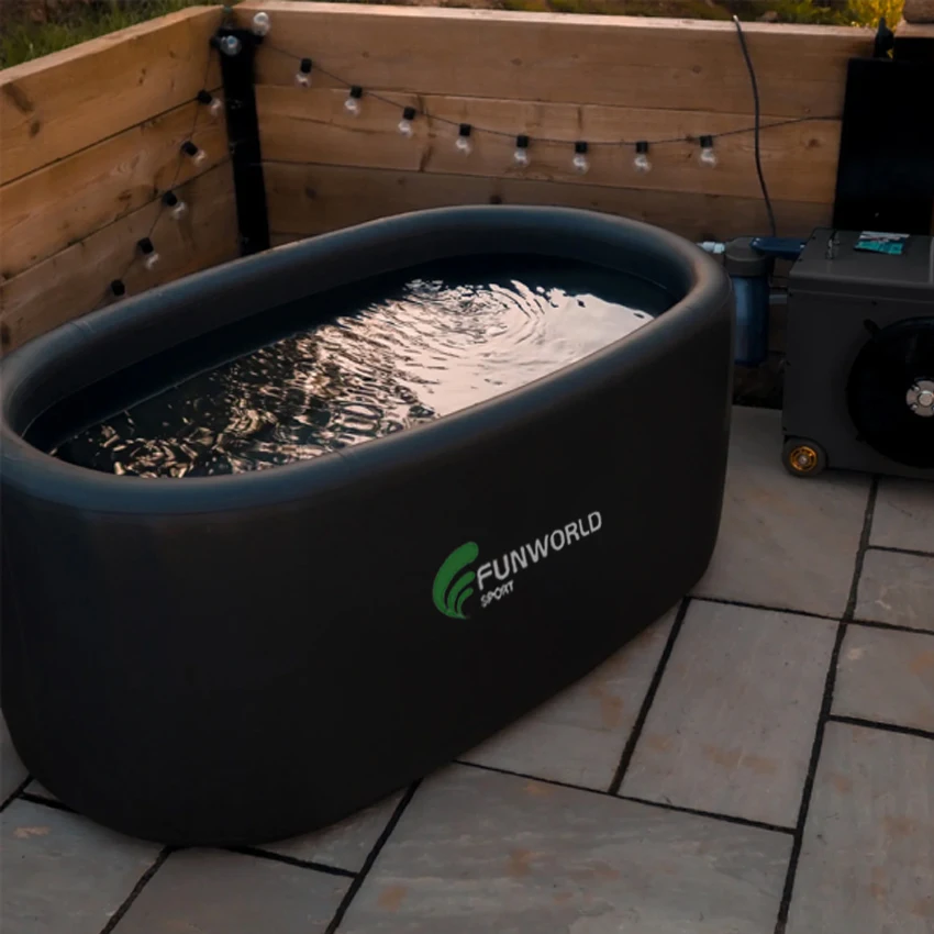 Inflatable Pool For Adult Ice Bath Barrel With Chiller Inflatable Cold Plunge Pool For Spa