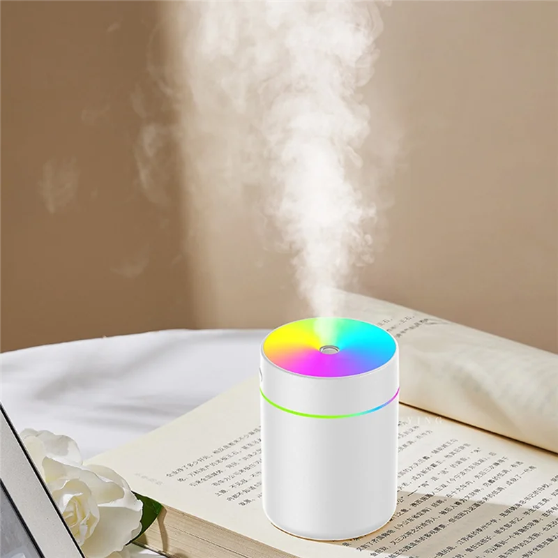 ABKD 180ML Air Humidifier Water Replenishing Small Mini Car Humidifier Mini Car Humidifier White