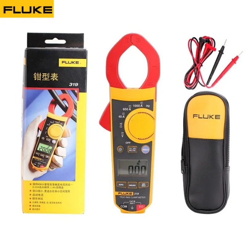 FLUKE 319 TRUE RMS Clamp Meter 37mm Frequency W/Case