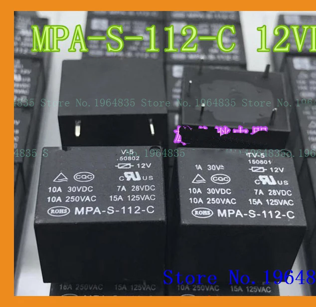 899-1C-C E1 24VDC MPA-S-112-C 12VDC 10A dip-10