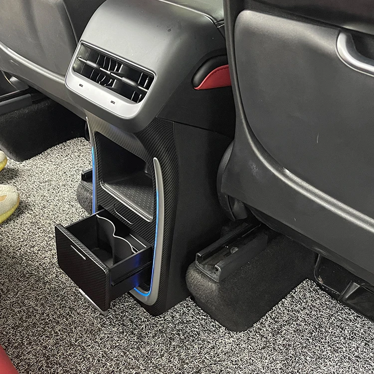 Car Arm Center Console Storage Box Central Universal Armrest Box for Tesla