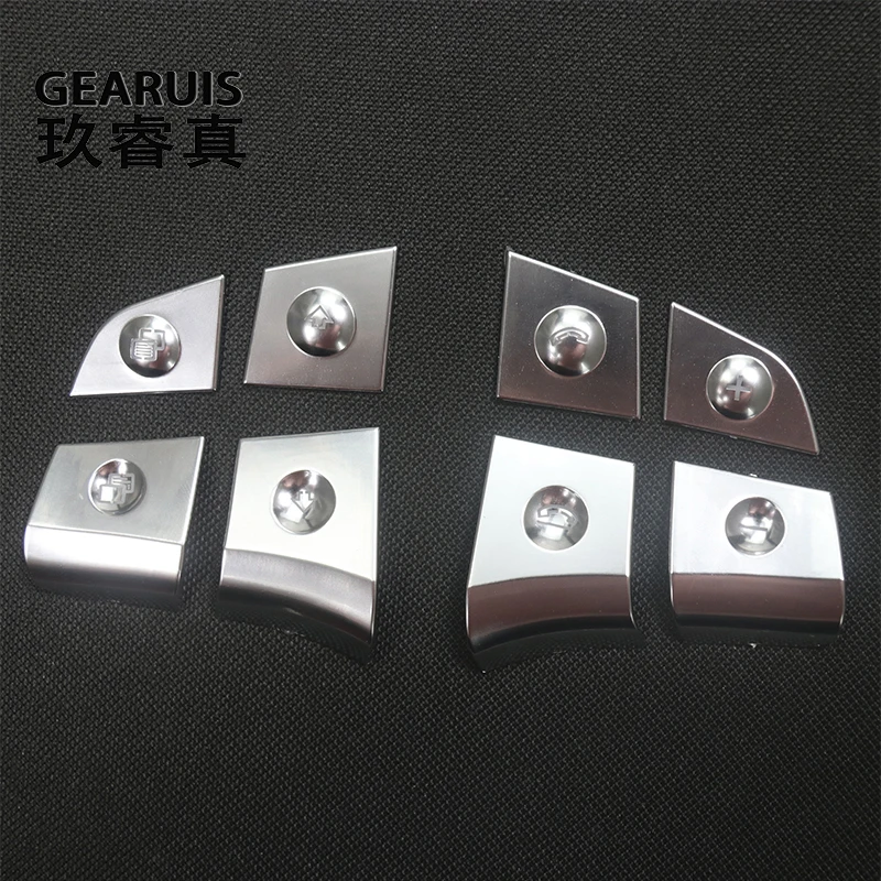 For Mercedes Benz class GL W164 2006-2009 Car Steering Wheel Button switch panel Frame decoration Cover Interior Car Accessories