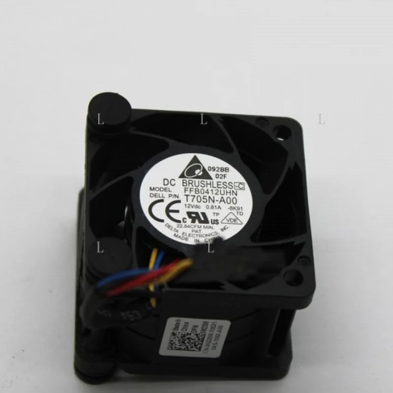 

L для Delta 12Vdc FFB0412UHN 40mmx40mmx28mm 0.81A Бесщеточный охлаждающий вентилятор T705N-A00