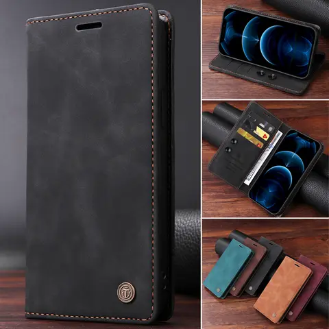 Suction Cup Soft Leather Flip Case For Samsung Galaxy S20 Ultra Lite S20FE S20 S10 S9 S8 Plus Note 9 10Pro 20 Ultra Phone Cover