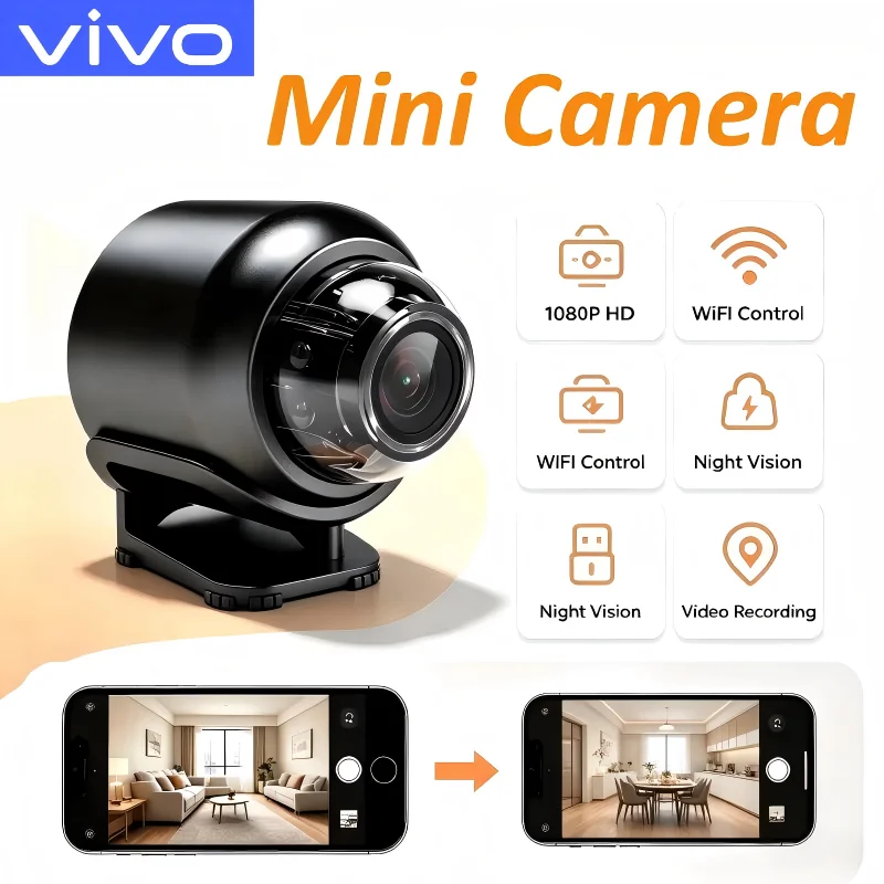 VIVO Mini X5 1080P HD Camera WiFi Wireless Night Vision Motion Detection Security Video Cam 140 Degrees Wide Angle Camcorder New