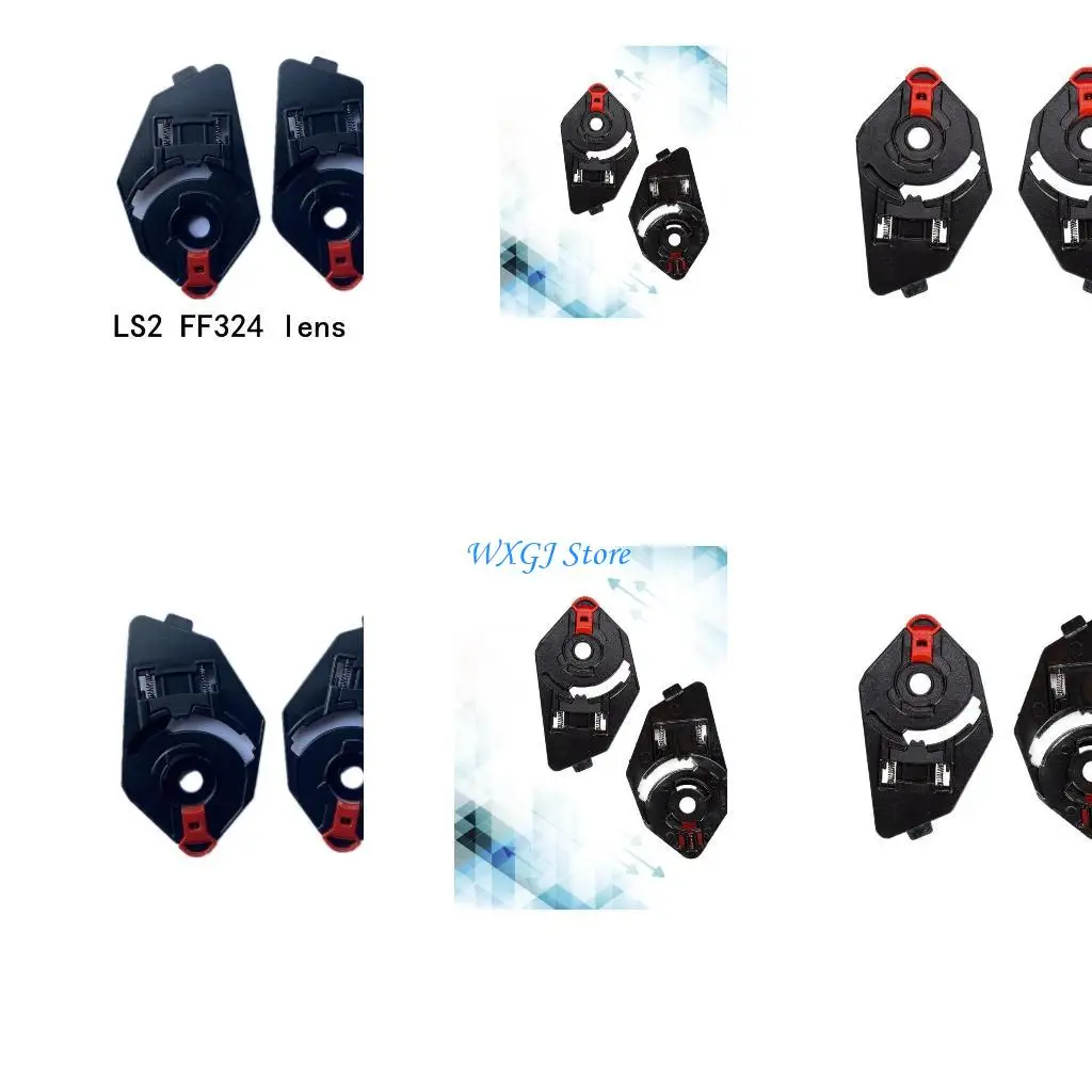 

37JE 1 Pair Replacement Shield Faceshields Motorcycle Helmet Accessory Compatible for FF324 Helmet Screen Lens Mounting Base