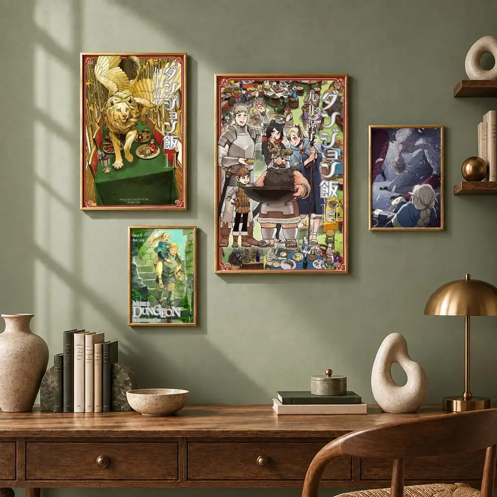 Trending Anime D-Delicious in DungeonS Poster HD Self-Adhesive No Residue After Removal Ideal for All Kinds of Wall Decor