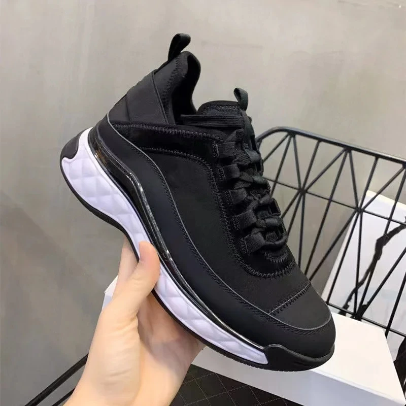 

2024 Brand INS Sneakers Mixed Color Casual Leisure Thick Bottom Comfortable Breathable Anti-slip Luxury Design Couple Shoes