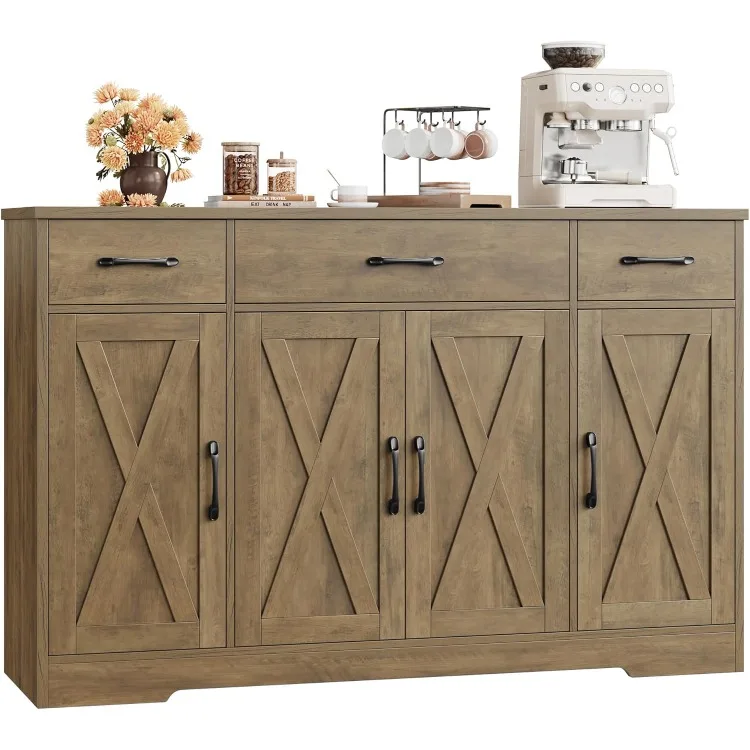 Buffet Sideboard Cabinet with Drawers, 55