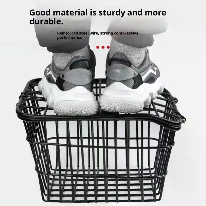 سلة خلفية للدراجة مع ضوء خلفي للدراجة سلة تخزين للمقعد الخلفي معدنية كبيرة إطار رف للدورة الخلفية دورة الرف الخلفي لركوب الدراجات