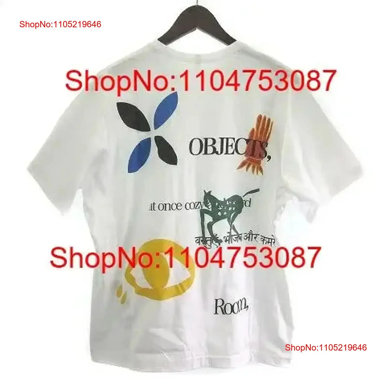 Used Kokki Khoki Tagged 25Ss T 06 Multi PrinT Shirt Cut And Sew P vintage Washed fashion streetwear Versatile designer clothes