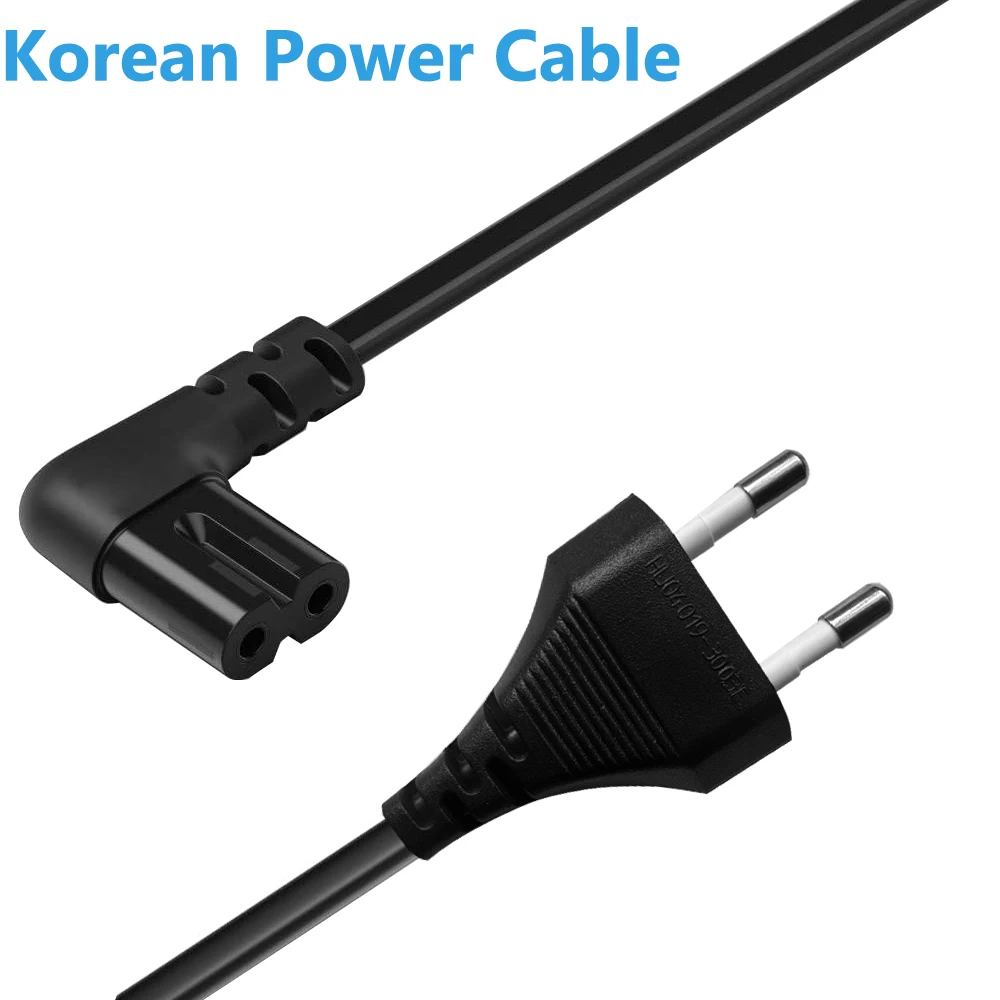كابل الطاقة الكوري 2-Prong سلك الطاقة الكوري قابس التيار المتردد الكوري إلى IEC C7 الشكل 8 سلك الطاقة لـ PS5 Xbox Series X/S Apple TV #1