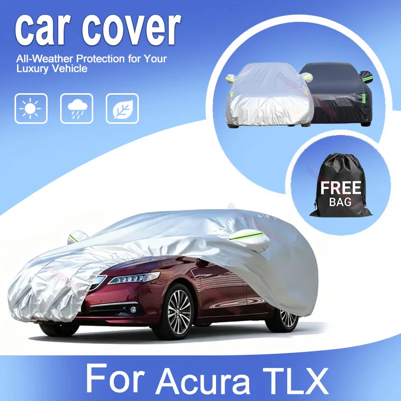 Oxford Cloth Full Car Cover For Acura TLX Outdoor Sun UV Rain Snow Dust Waterproof Vehicle Protection Accessories