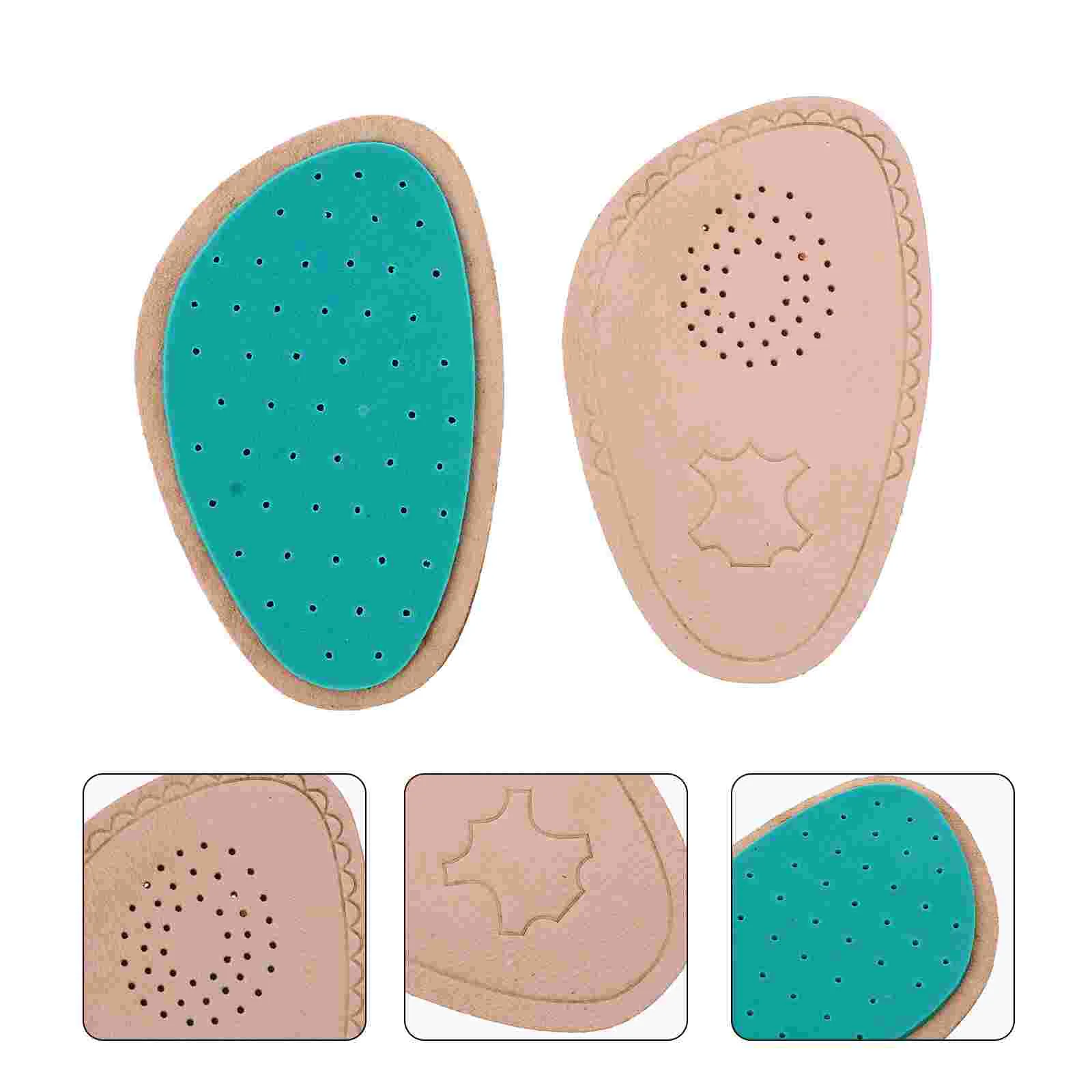 Boot Sole Pad Comfortable Shoe Insoles Half Mat Invisible Breathable Beige Anti-wear Anti-slip Women's