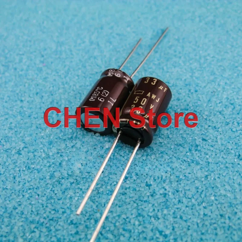 

10PCS/lot original NIPPON AWJ 33UF 50V 10X16MM 85C NCC 50V33UF audio electrolytic capacitor copper feet free shipping