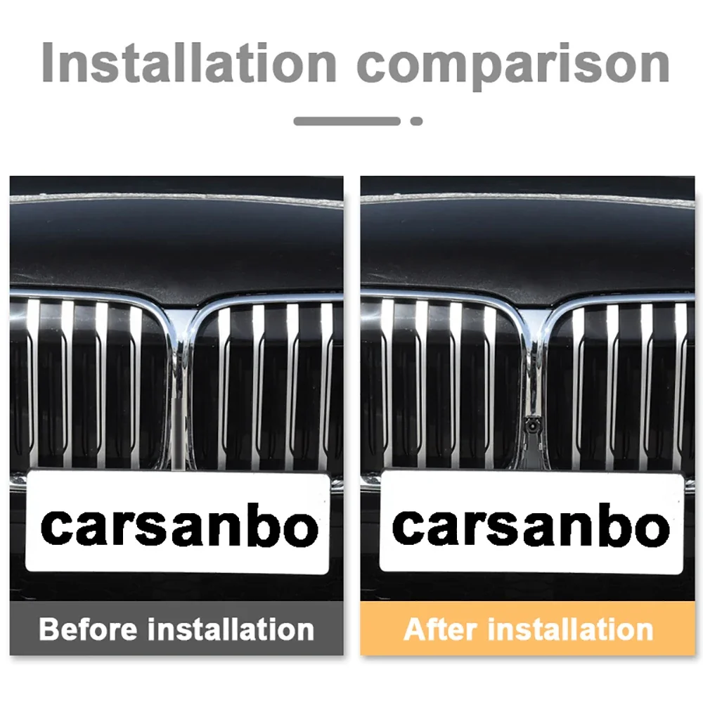 Carsanbo Car Front View Camera For BMW 7 Series 740Li 750Li xDrive M760Li 2019 Night Vision Fisheye Camera