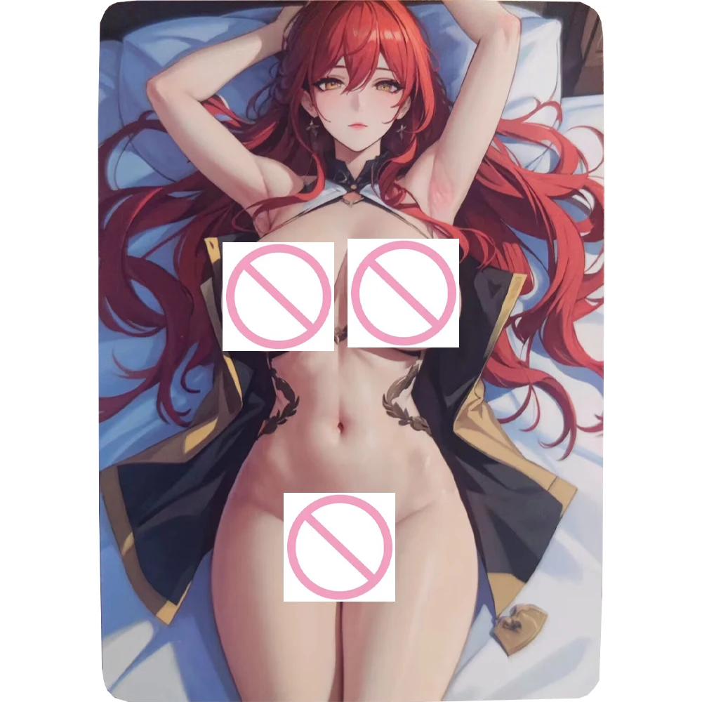 

Anime Sexy Collection Card Honkai Impact 3 Murata Himeko Fully Nude Cards Matte Process Big Breasted Beauty Boy Gifts 63*88mm