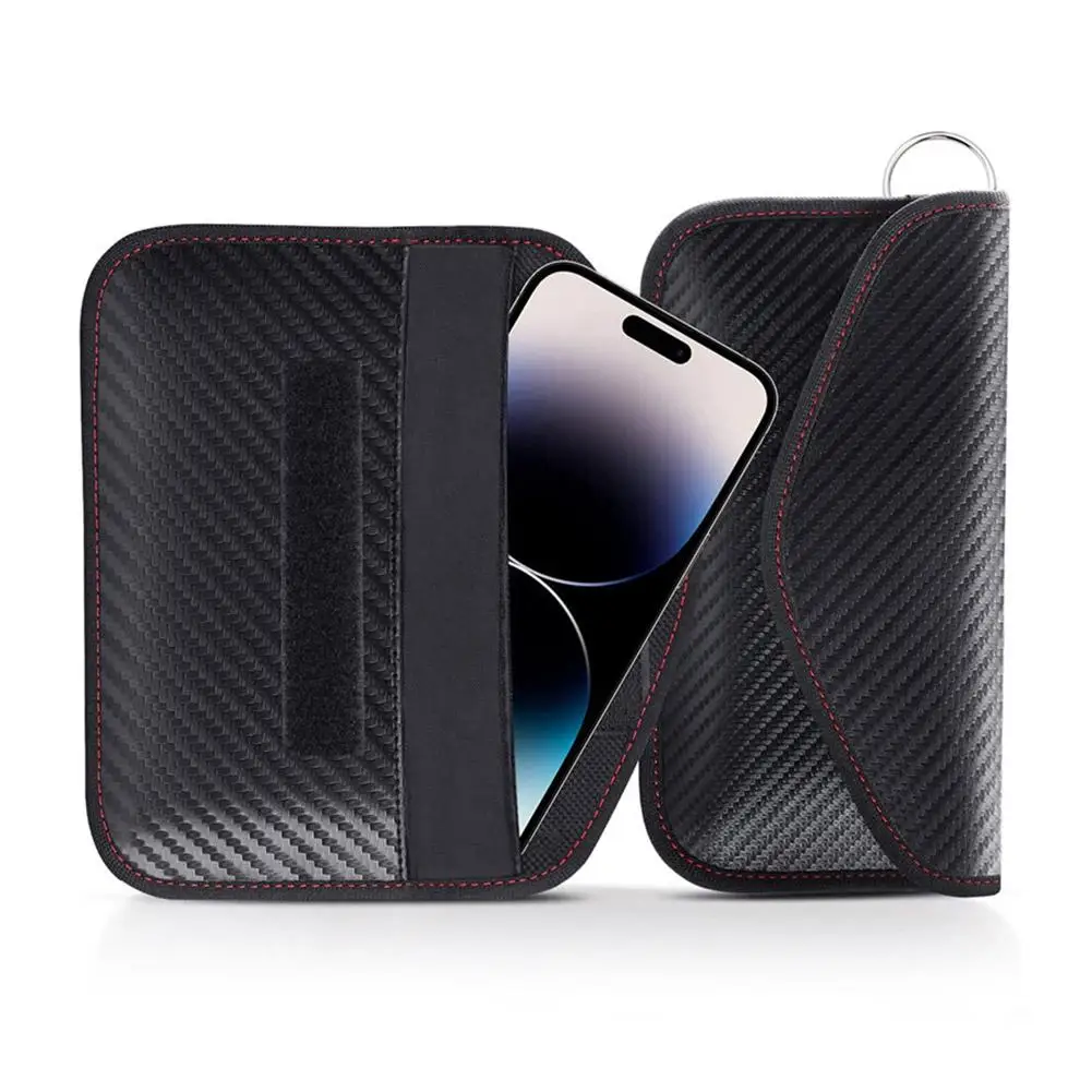 Car Key Signal Blocking Shield Case Faraday Bag Protector Pouch For Car Keys Signal Blocker Case RF Signal Safe Lock Bag 2026