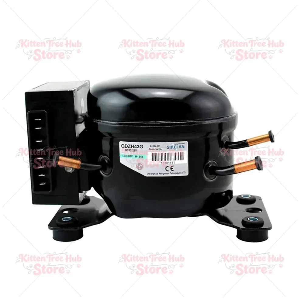 motor compressor 138W 12v solar R134a DC refrigerator compressor QDZH43G