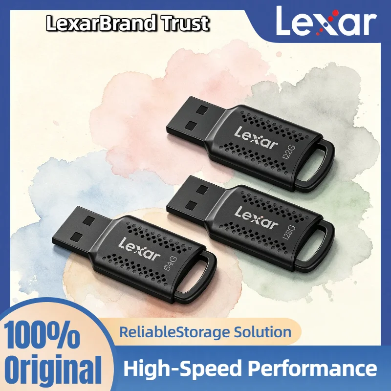 Memoria USB Lexar Pro Max V400 USB 3.2, 32GB 64GB 128GB, Negra, Original