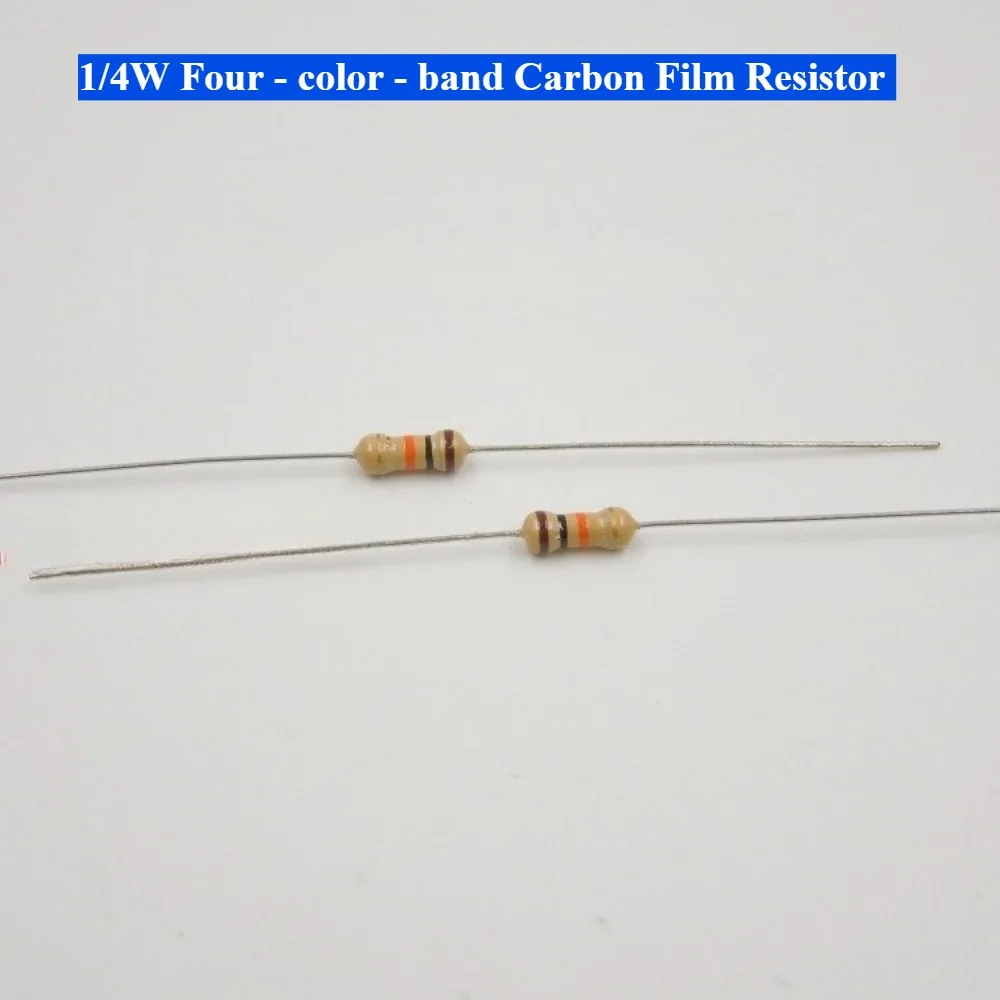 

10Ω 1/4W Carbon Film Resistor ±5% - 10R 0.25W Through Hole Axial Lead (Pack of 100PCS)