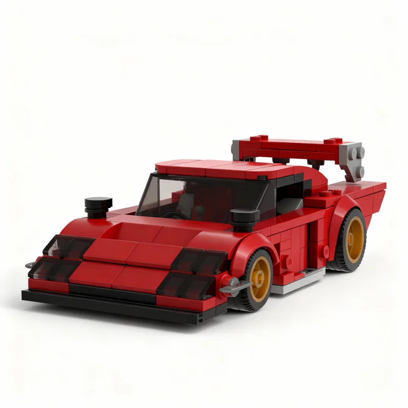 303pcs MOC Cars Bob Akin Porschesd 935 Model Building Blocks Christmas Gifts Toys Education Idea Display DIY Birthday Creative