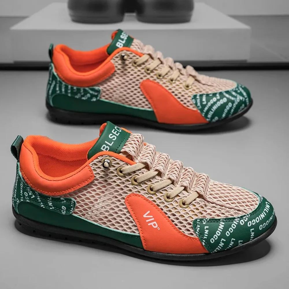 

Mens Casual Shoes Summer New Mesh Breathable Versatile Fashionable Sports Shoes Comfortable Low Cut Wear-resistant Walking Shoes