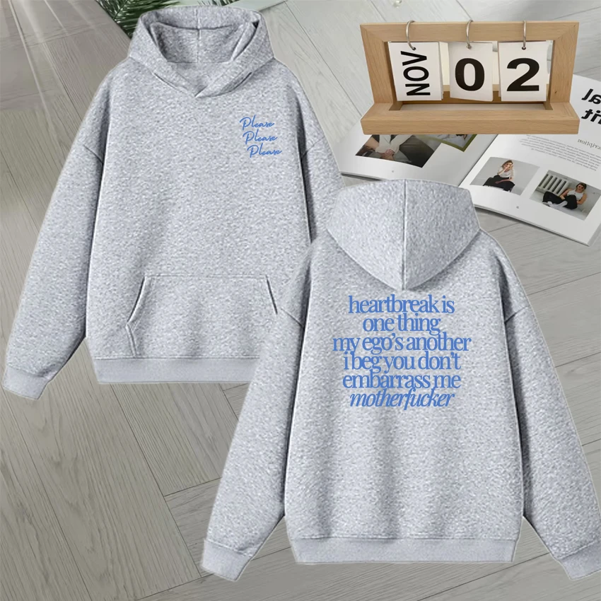 Por favor, por favor, sabrina moda outono inverno moletom roupas esportivas das mulheres dos homens com capuz manga longa casual velo solto unisex