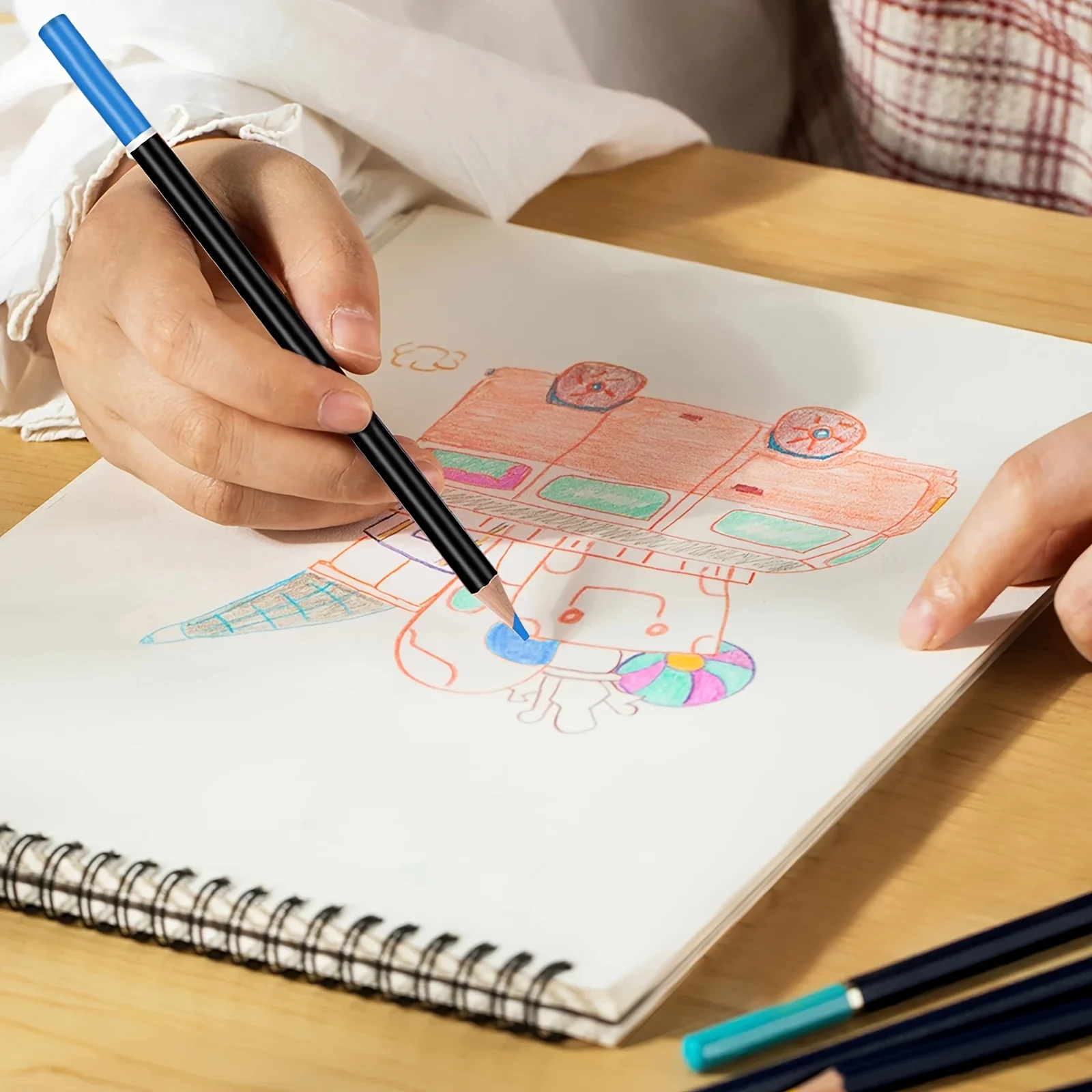 مجموعة أقلام رصاص ملونة مكونة من 72 لونًا للكبار كتب تلوين، أقلام تلوين احترافية للفنانين النابضة بالحياة لرسم الرسم