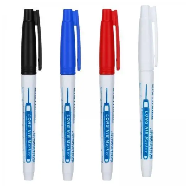 3x4x Deep Hole Marker Pens Lightweight 30mm Long Tip Markers for Furnishing