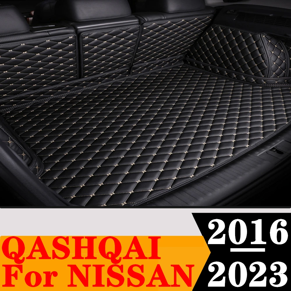 

Custom Full Set Car Trunk Mat For NISSAN Qashqai 2023 2022 2021 2020 2019 2018 2017 2016 Rear Cargo Liner Tail Boot luggage Pad