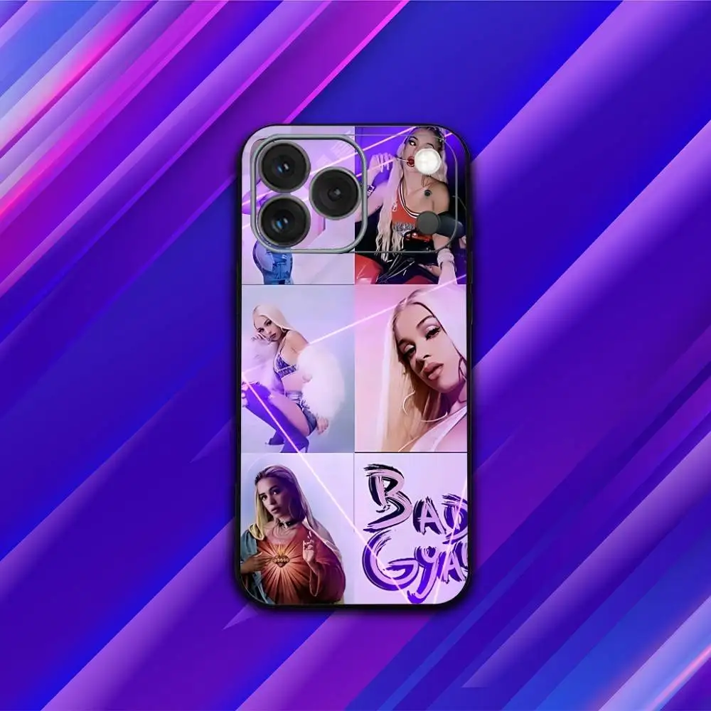 B-Bad Singer G-Gyal Phone Case For iPhone 17,16,15,14,13,12,11,Pro,Max,Plus,X,XS,SE4,E,Mini,Soft Black Case