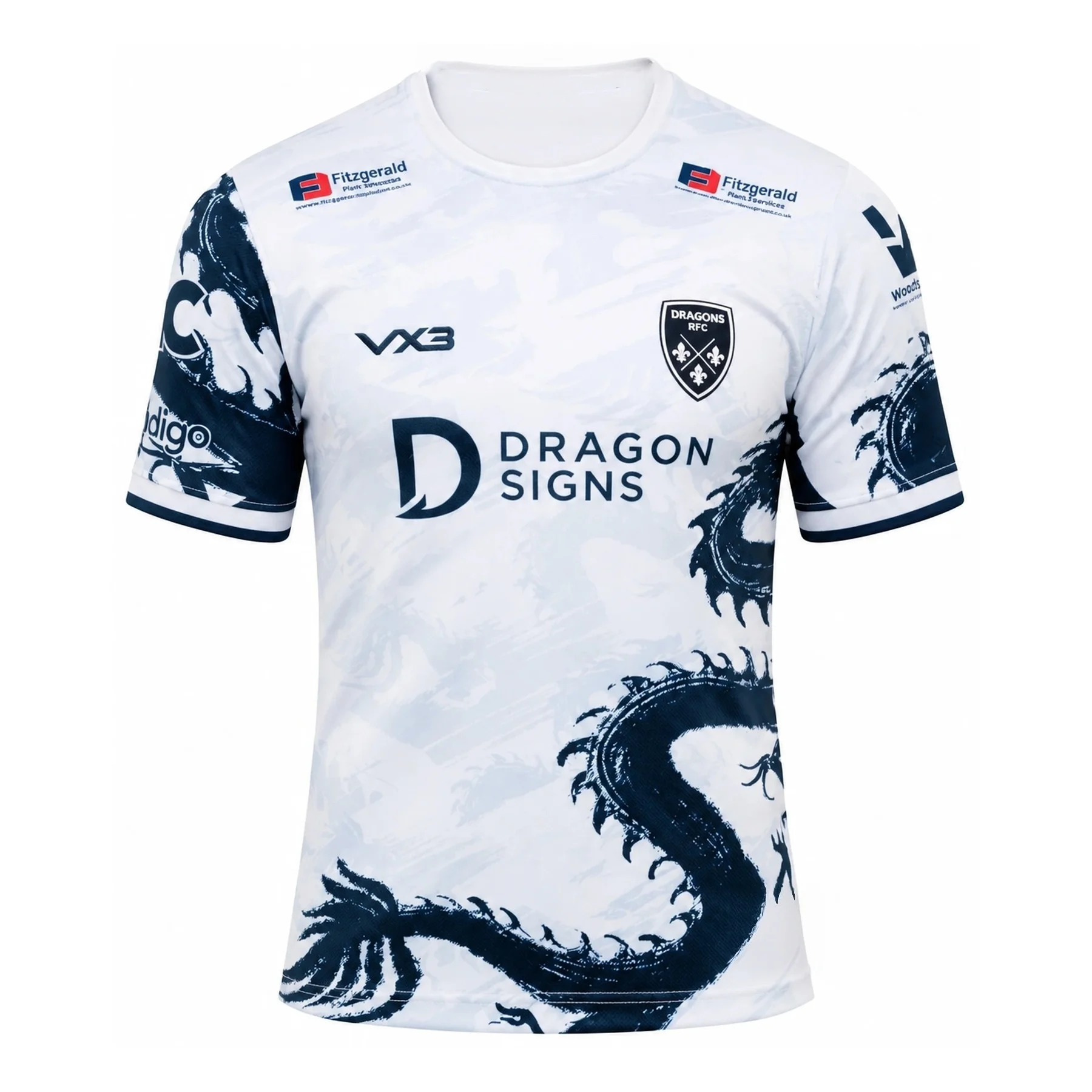 2026-27 New Warehouse Rugby Men's Jersey 3D Printed Competition Training Outdoor Sports T-shirt, Fast Drying and Breathable