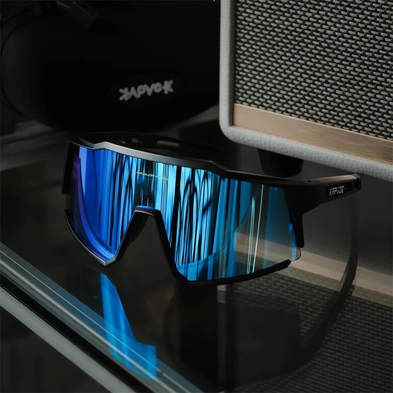 Kapvoe Radfahren Brille Fahrrad Radfahren Brille Outdoor UV400 Radfahren Sonnenbrille Sport Integrierte Myopie Rahmen MTB Fahrrad Brille 4