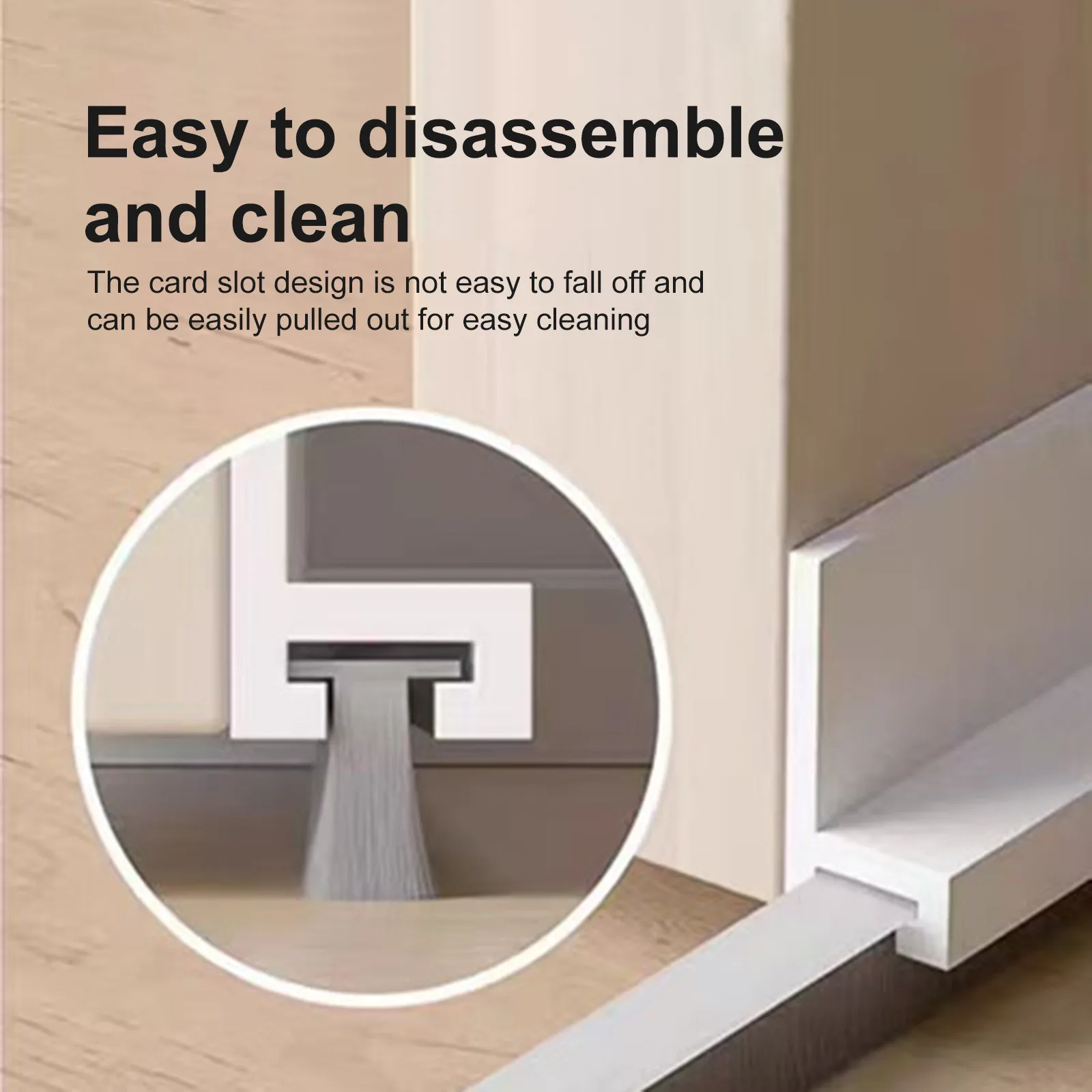 4 ألوان للباب لأسفل الباب، سدادة تحت الباب لأسفل الباب مع فرشاة، تجريد الطقس ذاتي اللصق #5