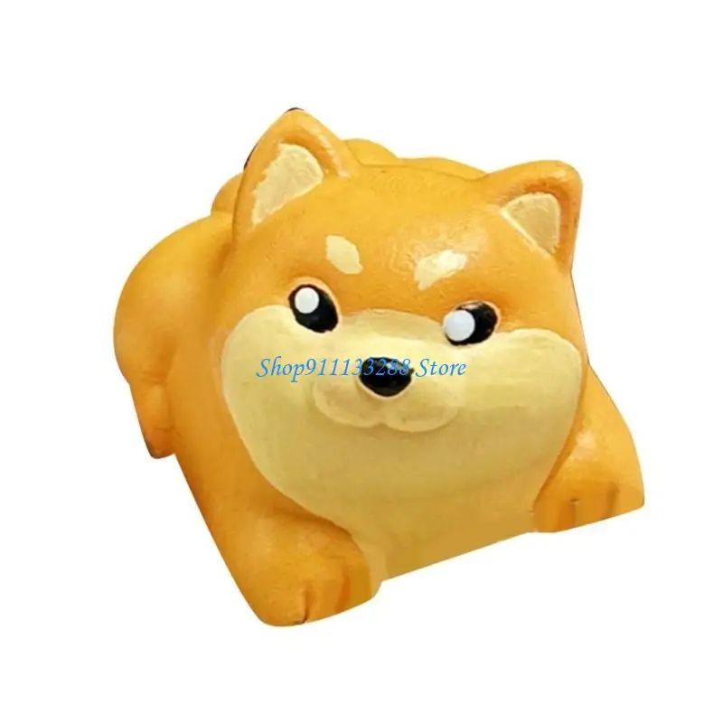 G88D Unique Resin Dog Keycap Shiba Inu Keycap Elevates Mechanical Keyboard Personlity For Creative Work Experience
