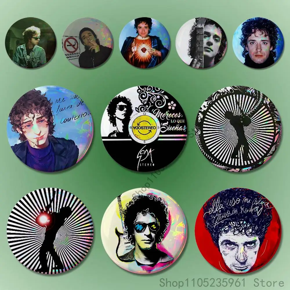 G-Gustavo C-Cerati 32mm 58mm 75mm 44mm 25mm Anime Badges Brooches DIY Pins Decorations Birthday Valentine Gifts