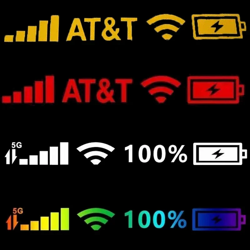 

Personalized 5G Mobile Phone Signal Sign Wifi Car Vinyl Stickers Decals Car Motocycle Stickers Bike Decoration Car Stickers
