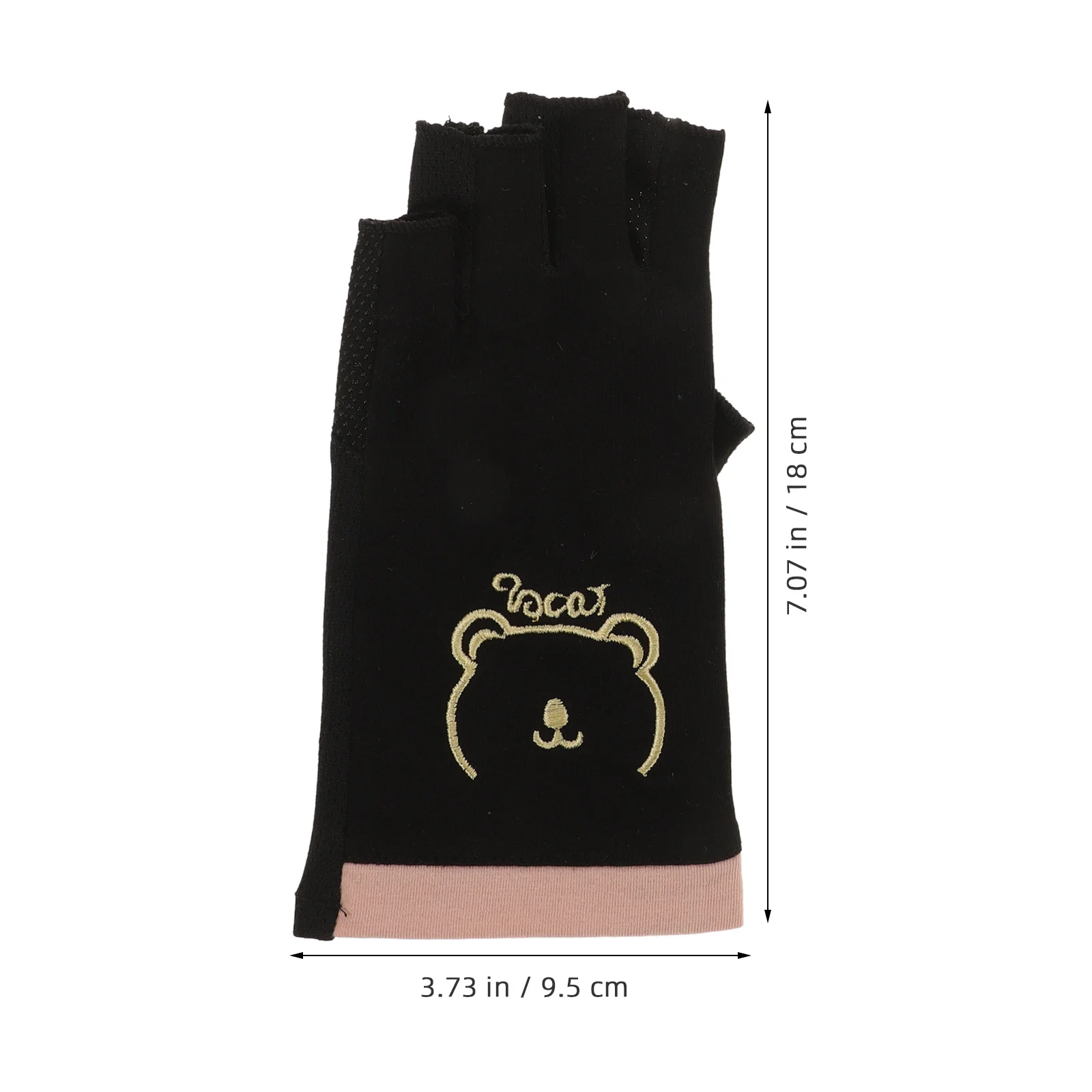 1 Para Rękawic do Manicure Chroniących przed Promieniowaniem UV Oddychające Rękawice Bez Palców Chroniące przed Promieniowaniem UV do Suszarki do Paznokci, na Zewnątrz, do Wędrówek, Wędkowania, Jazdy Samochodem