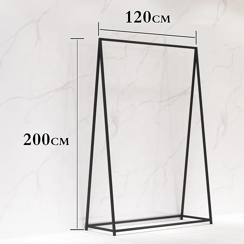 Customized. Hot Sales Wedding Dress Display Rack Garment Store Black Metal Clothing Display Rack Long Dresses Display
