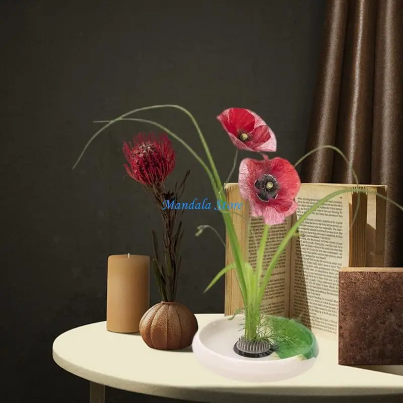 

U2JC Japanese Vase Set, Vase Flower Frogs Flower Shallow Container