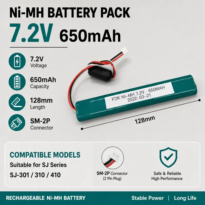 6V 7.2V Battery for Sanfeng Roughness Tester SJ-301 SJ-310 12BAA688 SJ210 SJ201 Surface Roughness Measuring Instrument